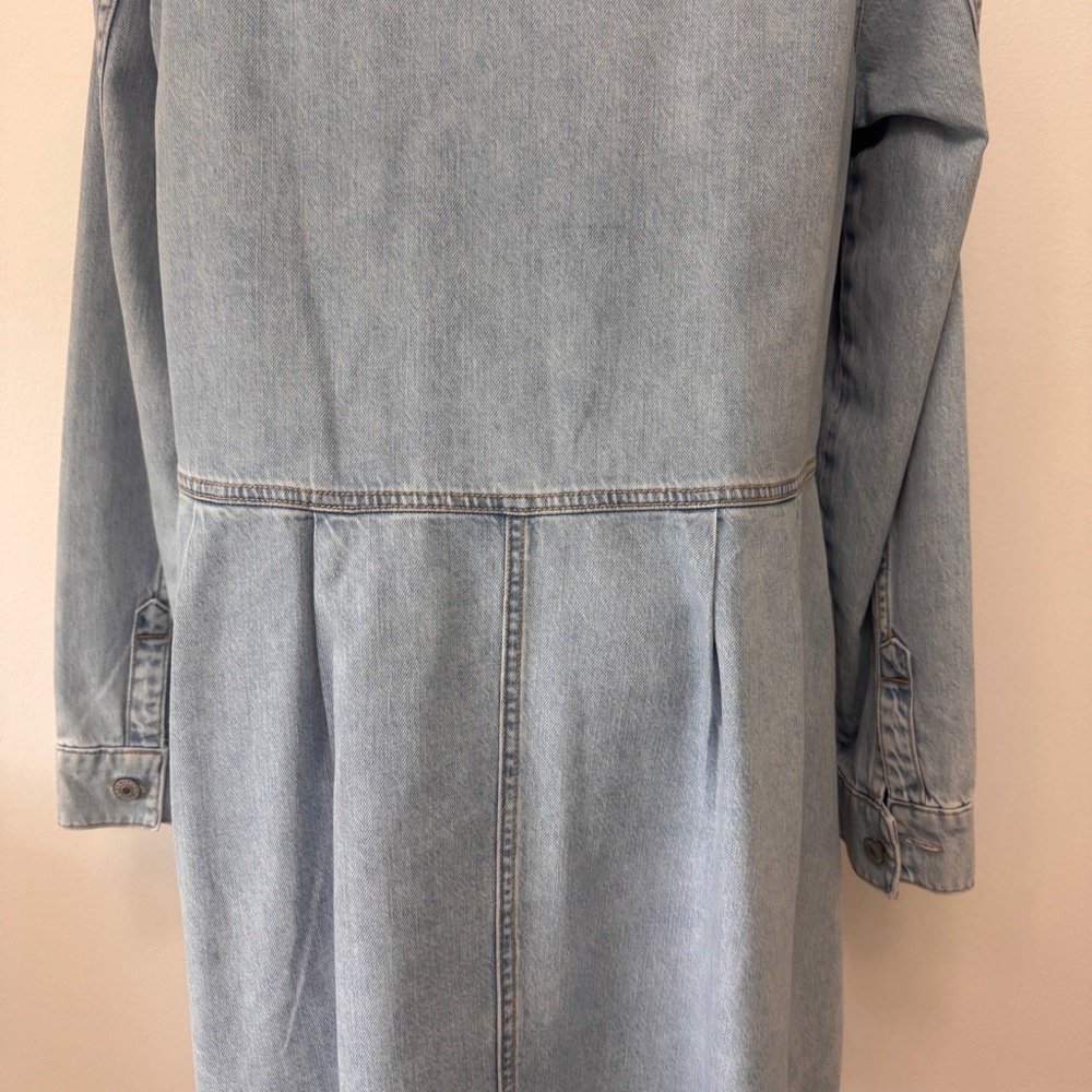 American Eagle Outfitters Light Blue Long Sleeve Dress - Picture 9 of 10